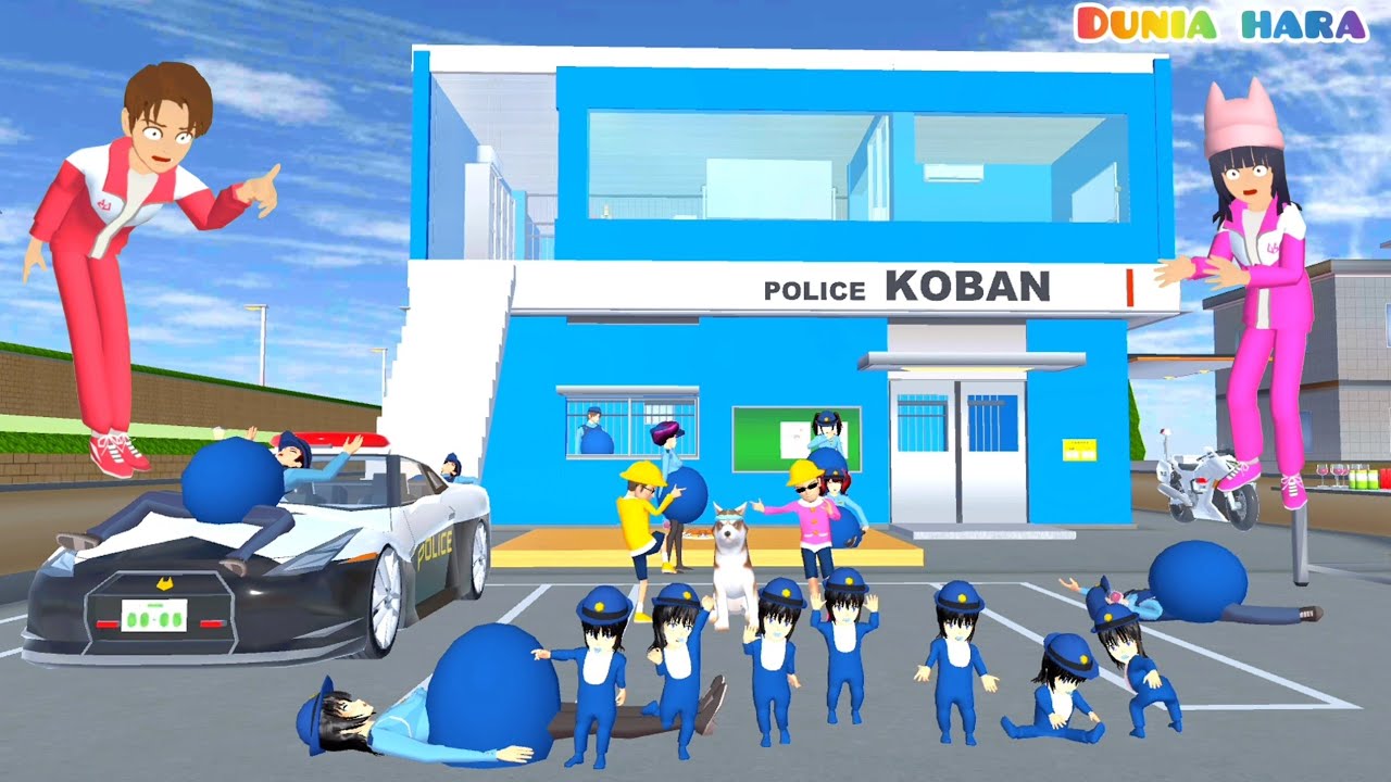 APA?? Semua Polisi Hamil? Polisi Iyo Hamil Melahirkan Bayi AJAIB Tangkap Penjahat 😱 | Sakura School