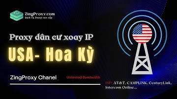 Proxy dân cư xoay US không giới hạn băng thông, hỗ trợ nhiều ISP, tốc độ cao