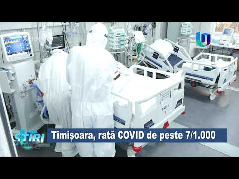 TeleU: Timișoara, rată COVID de peste 7/1.000