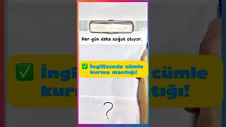 #ingilizceöğreniyorum #ingilizce  #ingilizceöğren #sıfırdaningilizce İngilizcede cümle kurma mantığı