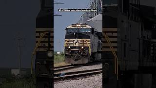 CN Train NS 4229 West with Ethanol Empties in Alworth, IL, 2023/07/15