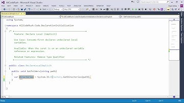 DevExpress CodeRush:  Declare Local Implicit