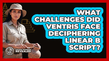 What Challenges Did Ventris Face Deciphering Linear B Script?
