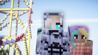 Theme Park MADNESS! Riding Minecraft ROLLERCOASTERS w/ Kaleidow