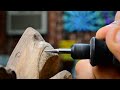 Power Carving a Great White Shark out of Walnut | Wood Carving