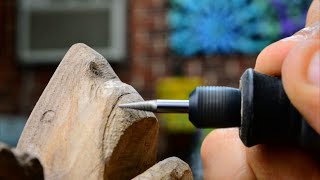 Power Carving a Great White Shark out of Walnut | Wood Carving