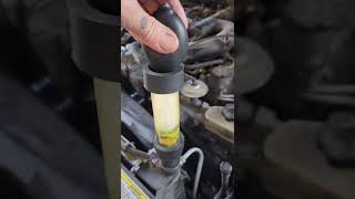 checking for a head gasket via combustion gas Chem test