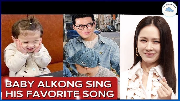 Baby Alkong competing with his father Hyun Bin for a Hug from Mommy Son Ye- jin - YouTube