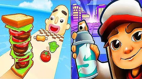 Sandwich Runner VS Subway Surf - All Level Gameplay Android iOS Ep1