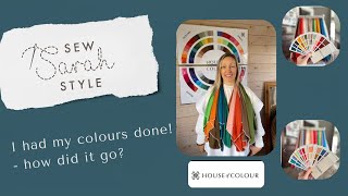 My colour analysis by House of Colour plus fabrics in my colours!