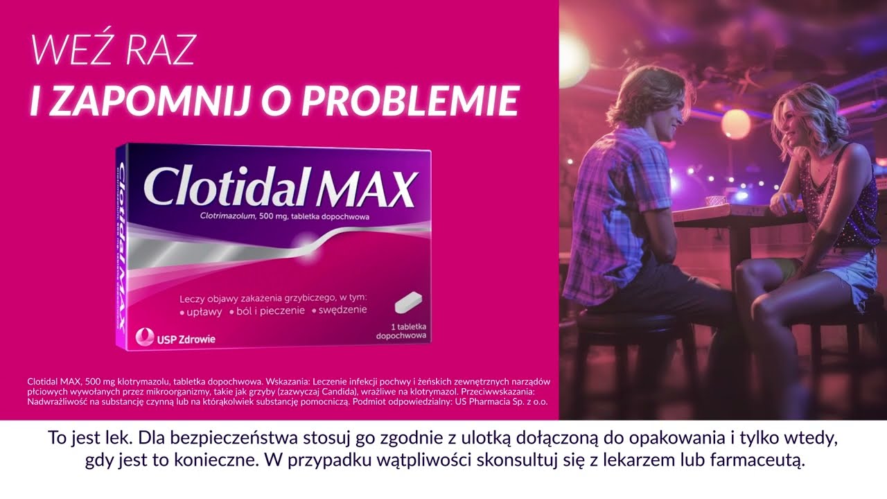 Clotidal Max - weź raz i zapomnij o problemie na spotkaniu
