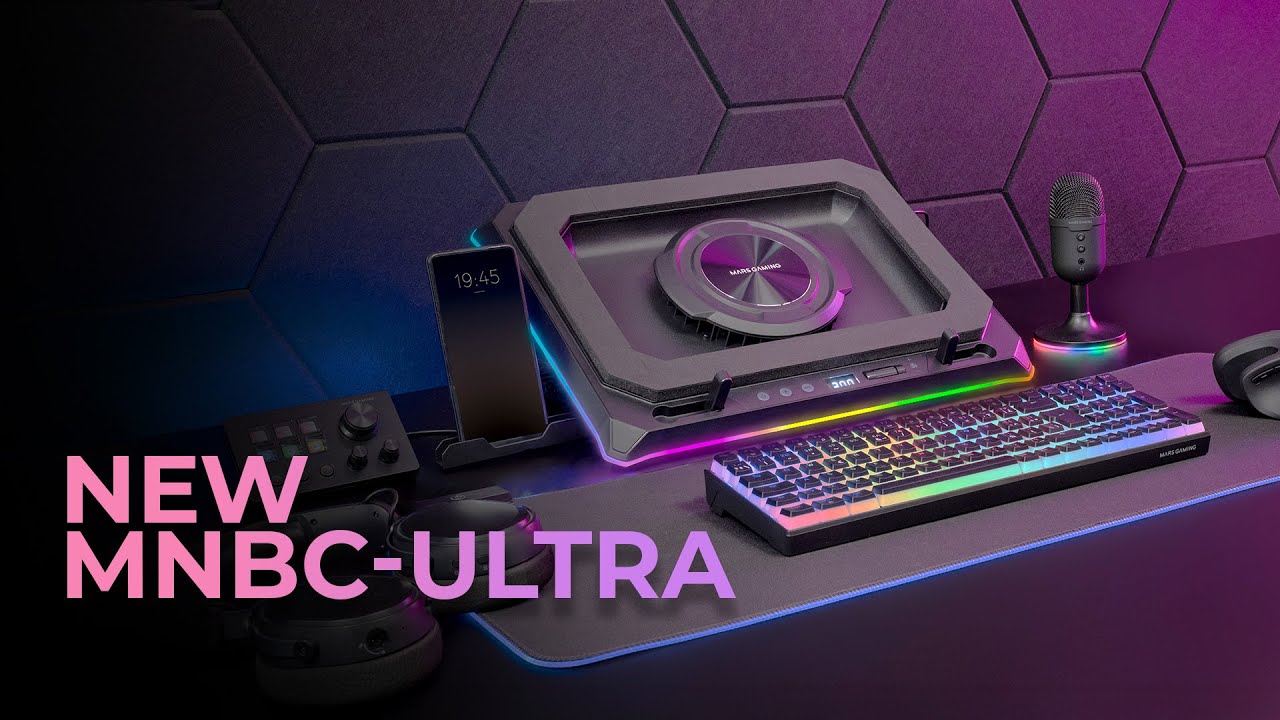 MNBC-ULTRA Cooling Base and Stand, Extreme cooling | Mars Gaming