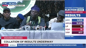 Anambra Decides: INEC Begins Collation Of Results