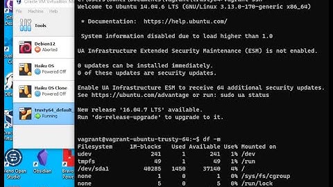 Windows 10: Vagrant and Virtual Box Up and Running.