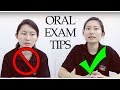 ENGLISH - Oral Examination Tips
