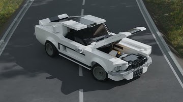 Blender Lego Car Animation Shelby GT350 SC - gnat.bricks