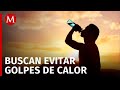 Autoridades colocan puntos de hidratación en Atlapexco, Hidalgo