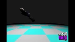 【iyan 3D animation】バク転 テスト (back flip test!!)
