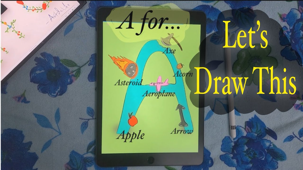 Let’s Draw Letter “ A “ | Artdelife | Easy Tutorial - YouTube