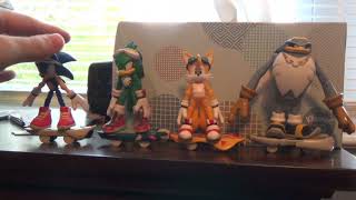 Sonic Free Riders Figures Review - MY RETURN TO REVIEWS!