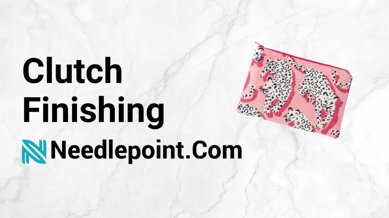 Needlepoint Fabric Clutch Finishing YouTube