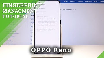 How to Add Fingerprint in OPPO Reno - Set Up OPPO Screen Lock