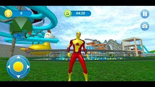 Super Hero Water Slide: Water Park Adventure Game Android Gameplay screenshot 4