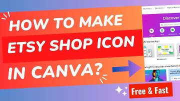 How to make an Etsy shop icon Fast and for Free? Visit Canva! #canva #etsy