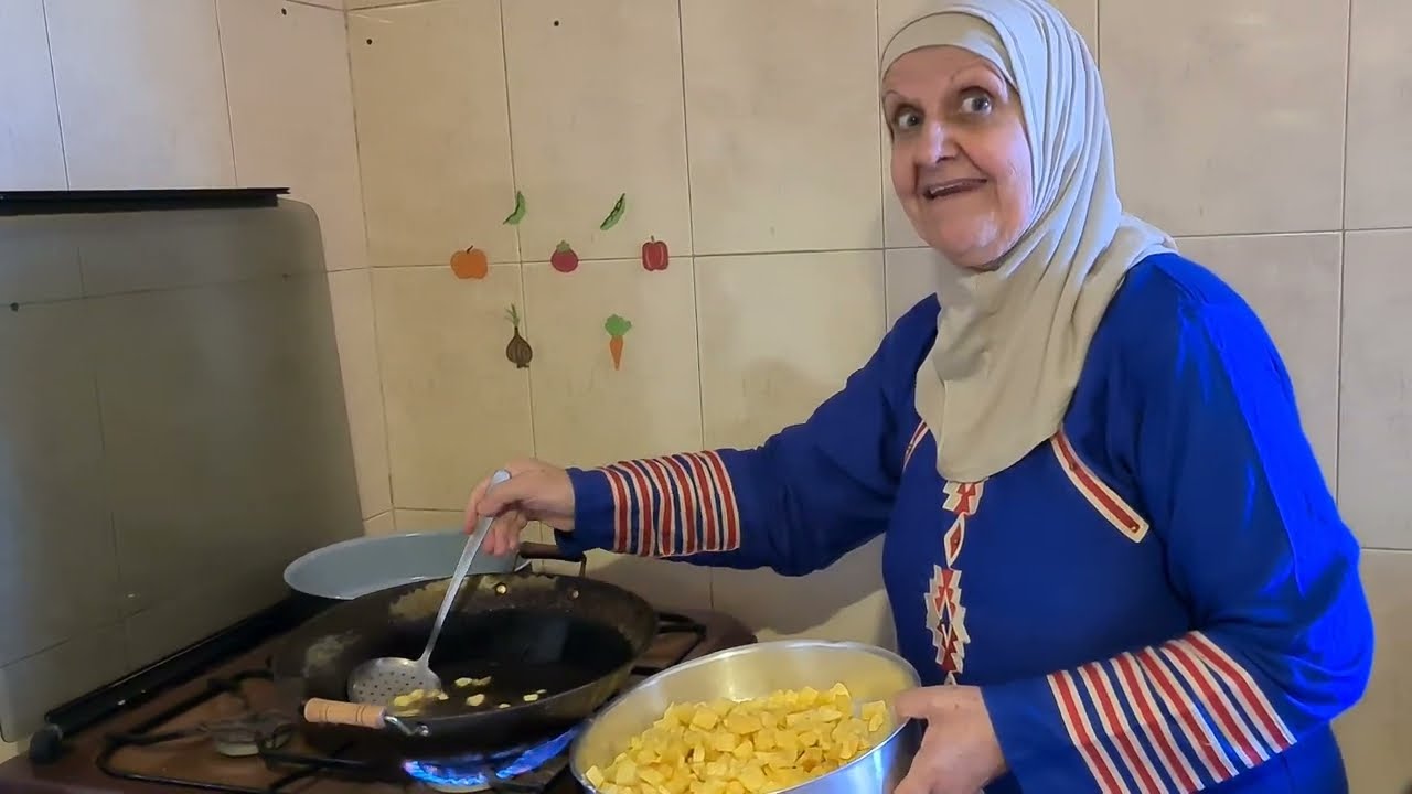 بطاطا ع كزبرة ببيت حماتي