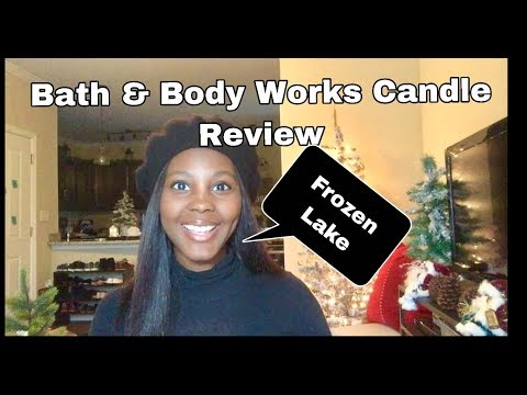 Bath And Body Works Candle Review Frozen Lake Youtube
