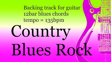 Country Blues Rock, G major, 135bpm, 12bar blues chords. Play along & have fun!