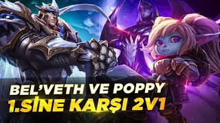 KARŞIMA GELEN DÜNYA 1.LERİNE KARŞI 2V1 KORİDOR OYNADIM GAREN VS DÜNYA BELVETH VE POPPY TR 1.Sİ