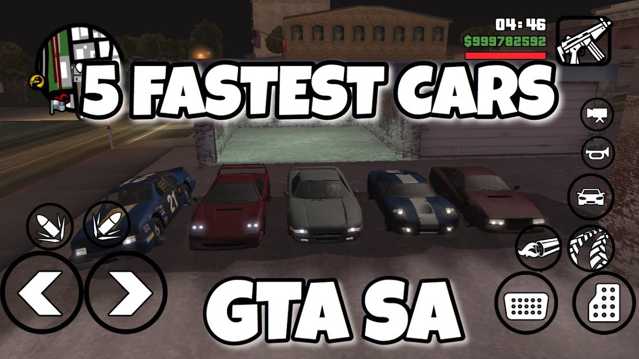 Gta San Andreas Top 5 Fastest Cars Youtube