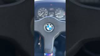 MTech 1 steering wheel upgrade 😍 #classicbmw #bmw #e28 #bmwclassic #m5 #528i #music #automobile