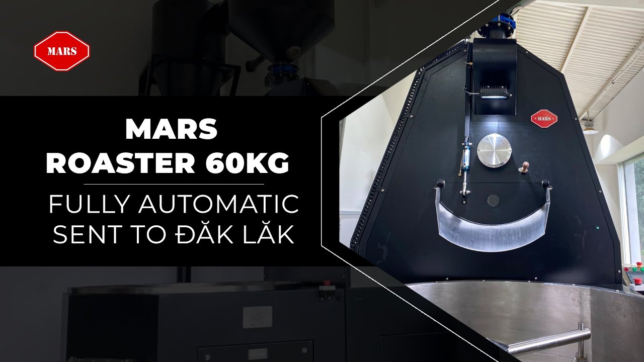 Đaklak vận hành hệ thống máy rang cà phê 60kg/mẻ - Mars Roaster - YouTube