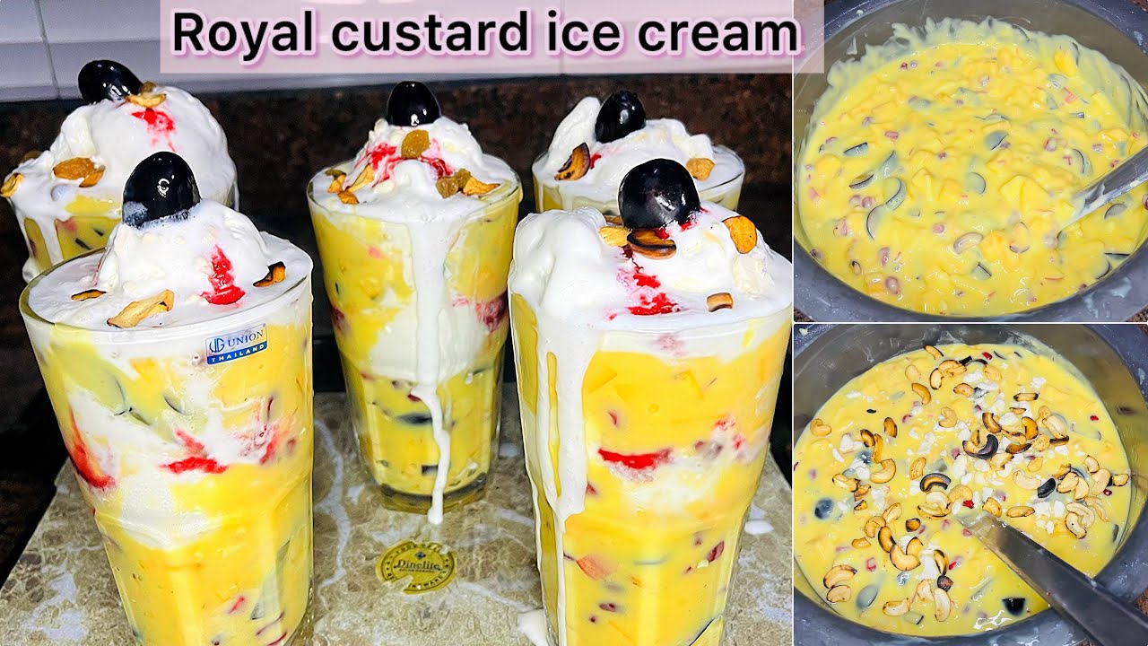 Royal Custard ice cream recipe|Rich & Delicious |Must try recipe | Amazing dessert |sweet recipe