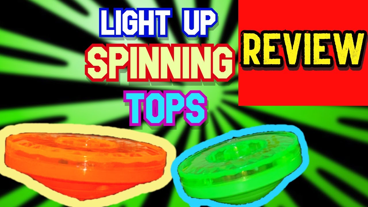 Light Up Spinning Tops Review YouTube