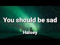 (1hour loop with Lyrics ) halsey You should be sad
