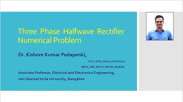 Three Phase Halfwave Rectifier - Numerical Problem