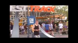 Test Track Compilation With Entrance, Queue & POV - Epcot
