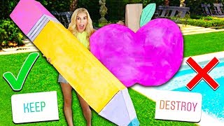 Giant DIY School Supplies! I tried following a Karina Garcia How To Tutorial (you decide)