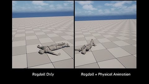 The difference between Ragdolls and Physical Animations in games