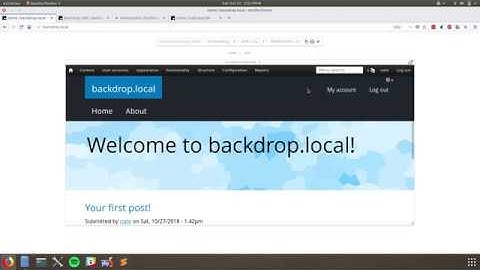 The Drupal Fork: Backdrop CMS (live demo)