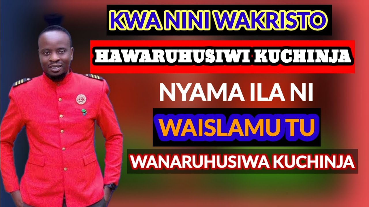 KWA NINI WAISLAMU TU WANARUHUSIWA KUCHINJA WAKRISTO MARUFUKU?
