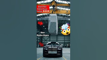 Most Expensive Car Crash 🤯 Test Ever | Rolls Royce🚘 vs Giant Stone🪨| #rollsroyce #crash #ai #aivideo