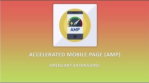OpenCart Accelerated Mobile Pages