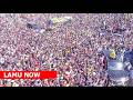 LIVE PRESIDENT RUTO MEGA RALLY IN LAMU AFTER ANNOUNCING NEW FUEL PRICE AND CALL OFF MAANDAMANO 
