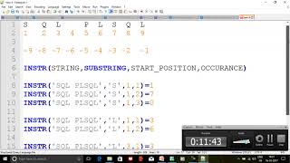 Famous PLSQL Class15 INSTR Part1 Wealth