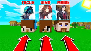 TANTANGAN MINECRAFT TAPI JANGAN SALAH MASUK KEPALA TEGUH SUGIANTO ATAU LEVINA ATAU PRESIDEN GAMING !