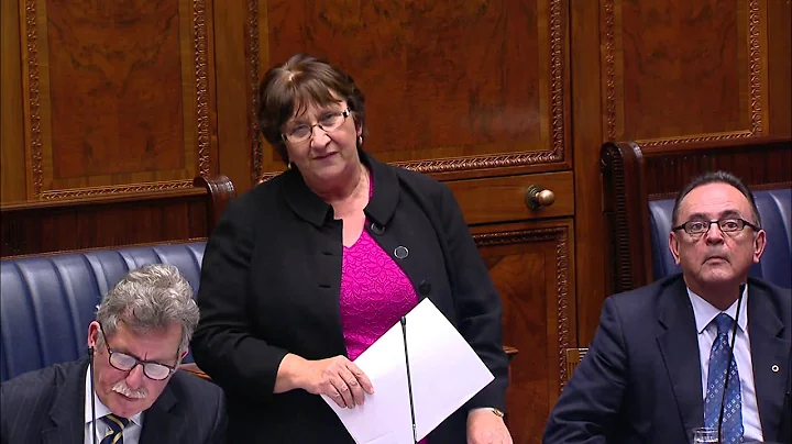 Dolores Kelly speaking in the Chamber during the F...